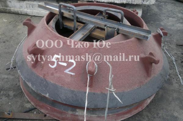 Литье, отливка из стали 110Г13Л, 110Г13Х2Л. сталь высокомарганцовистая, Зачасти конусной дробилки, щековой дробилки, мельницы ша